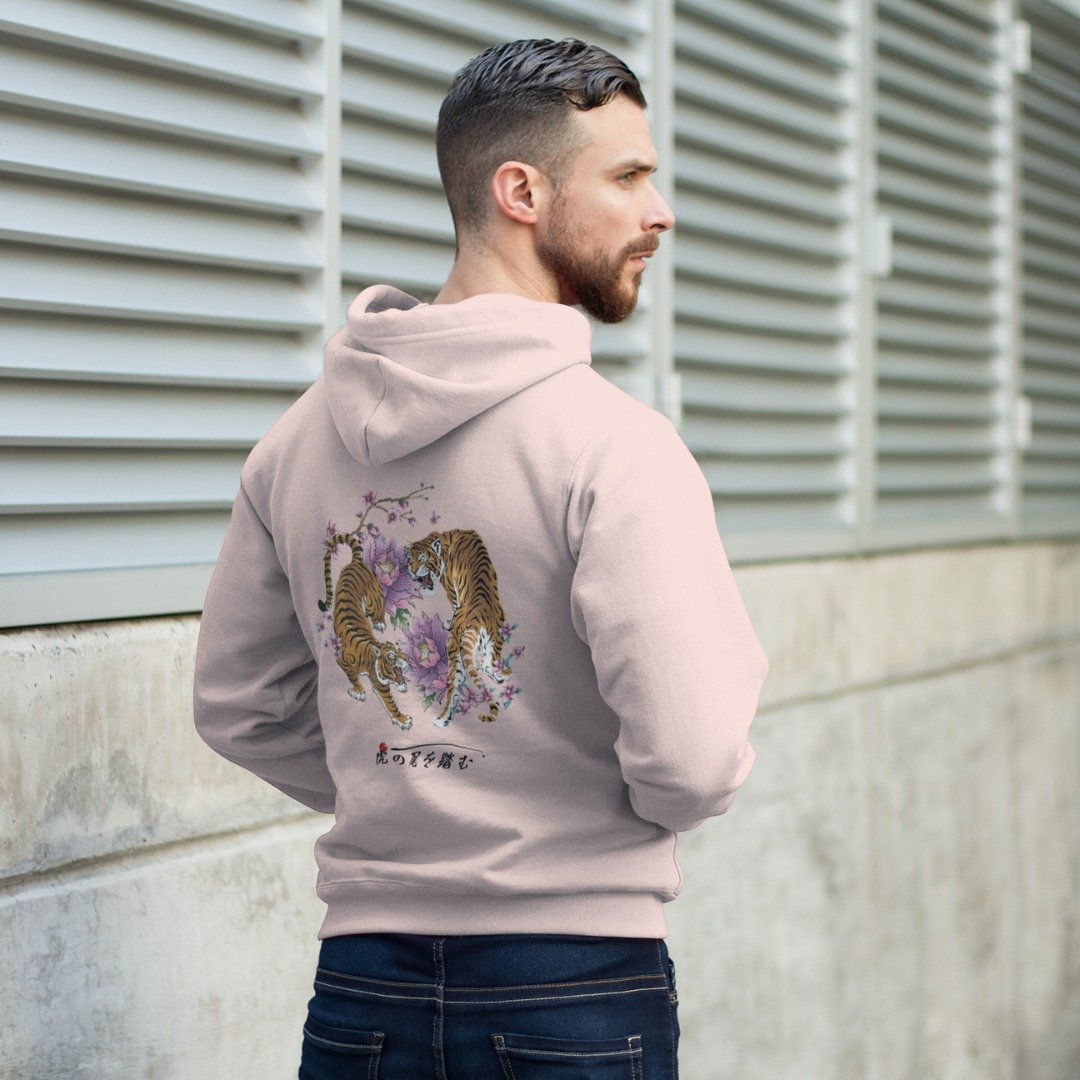 Felpa con cappuccio giapponese Pink Tiger and Lillys