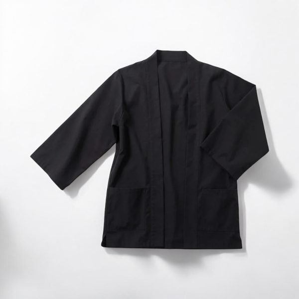 Haori Wool Black Zen Aesthetics