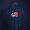 T-shirt japonesa Onda Dourada e Sol Nascente
