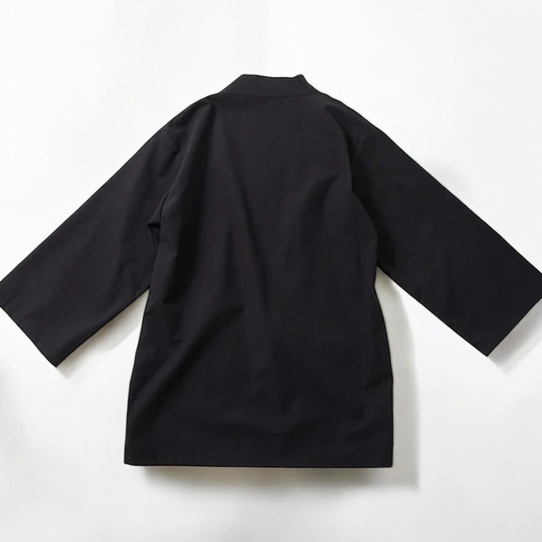 Lana Haori Negra Estética Zen