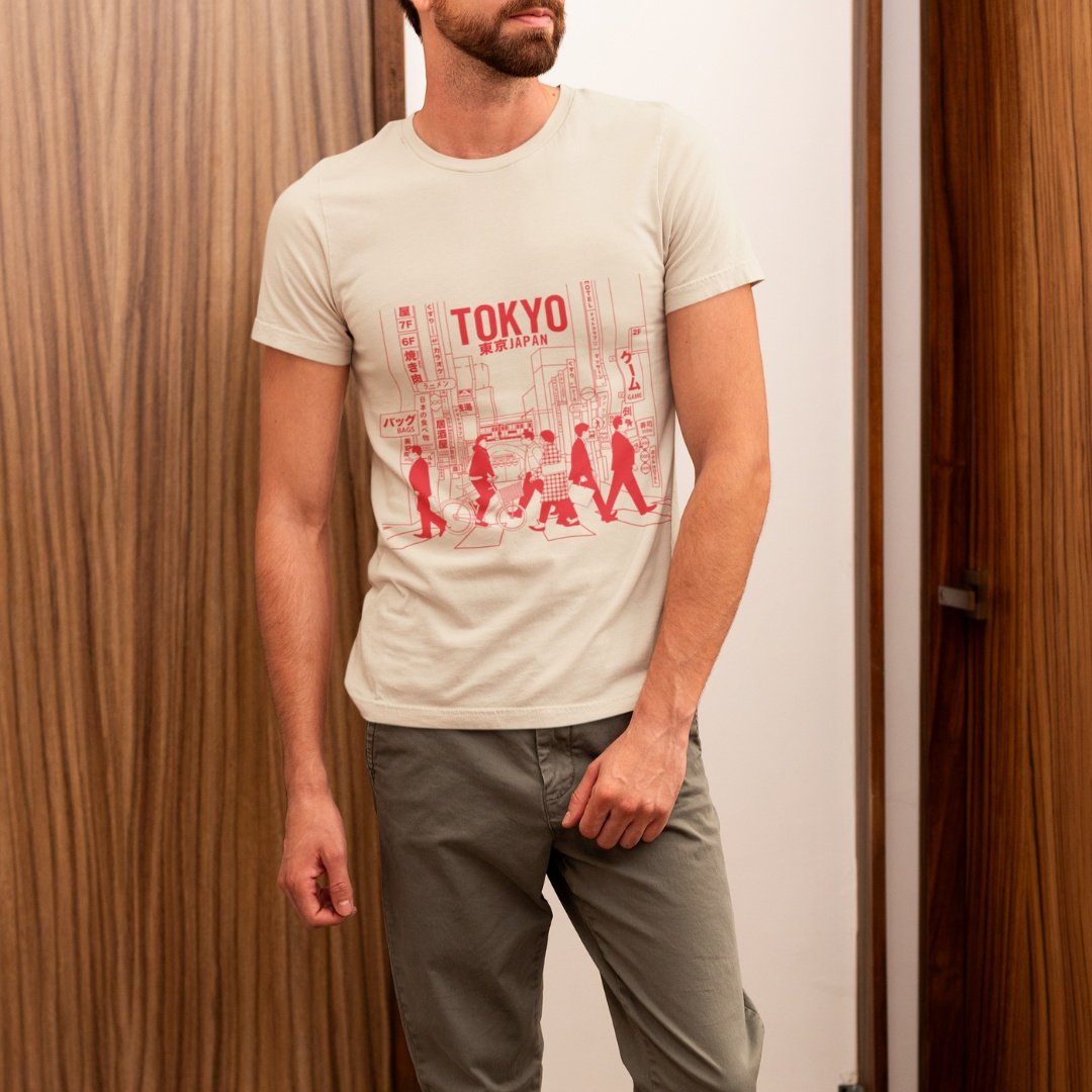 T-shirt Urban Tokyo Beige