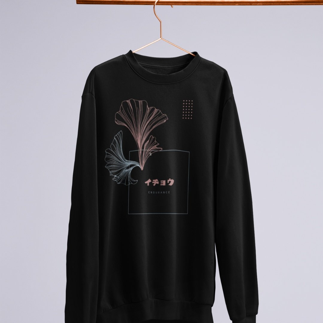 Felpa nera Gingko Endurance