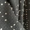 Kimono Haori Preto com pontos brancos