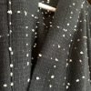 Kimono Haori Preto com pontos brancos