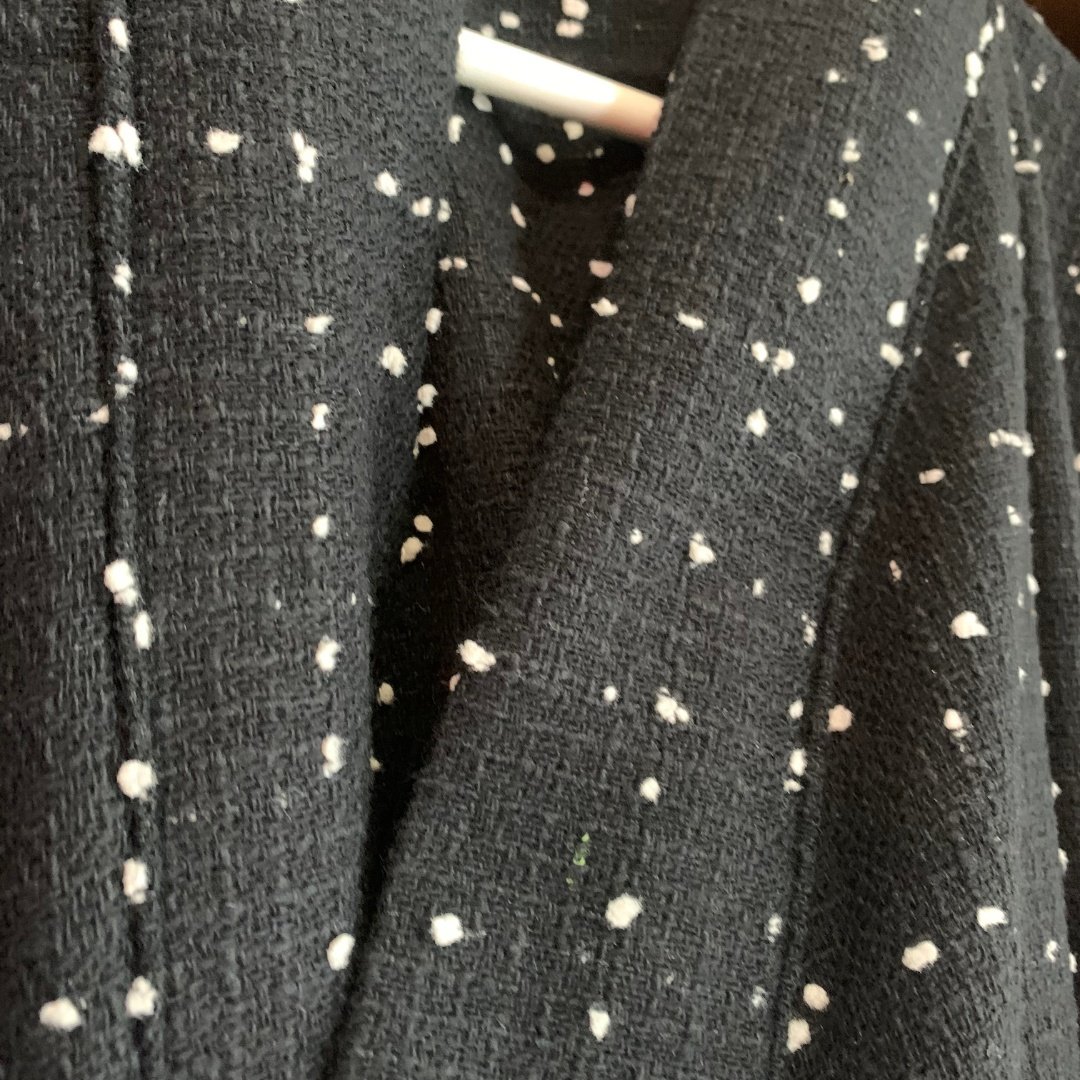 Kimono Haori Preto com pontos brancos