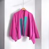 Haori corto fucsia con mangas yukata
