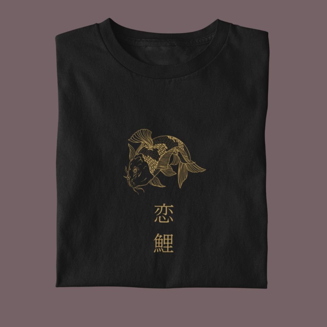 Japansk T-shirt Gyllene koifisk