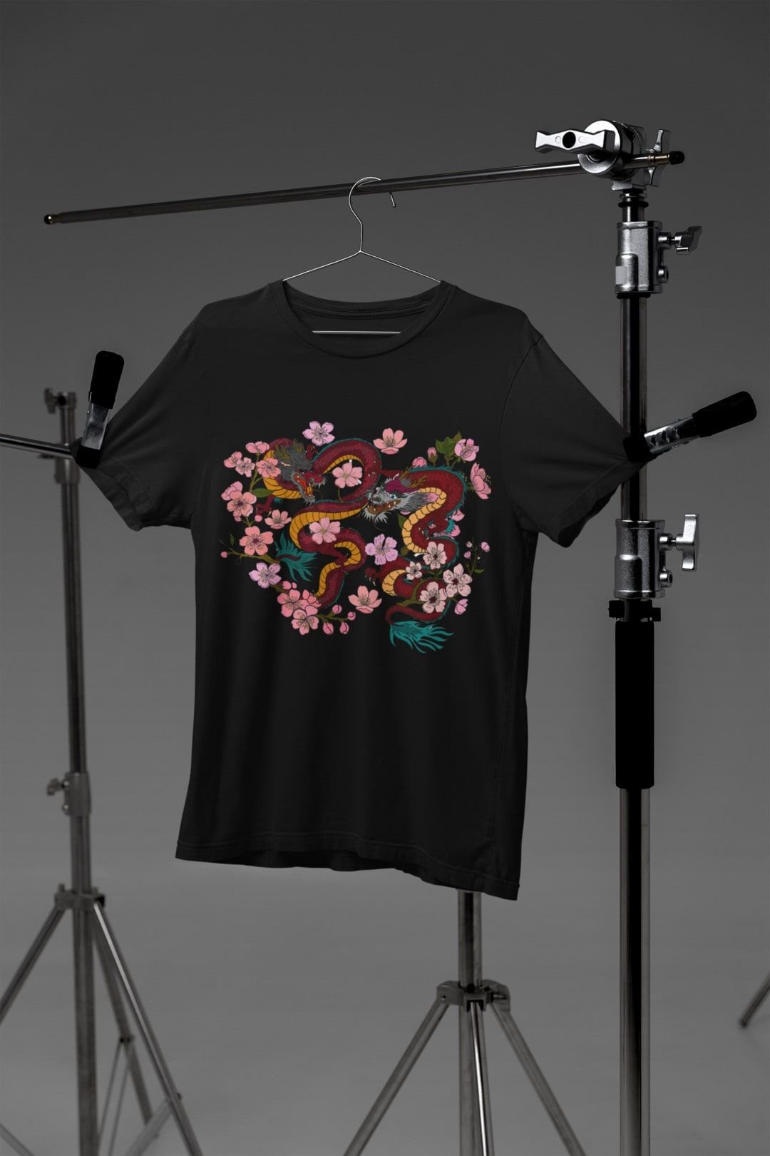 Japanese T-Shirt Sakura Dragon