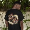 Japanisches T-Shirt mit Kranichen
