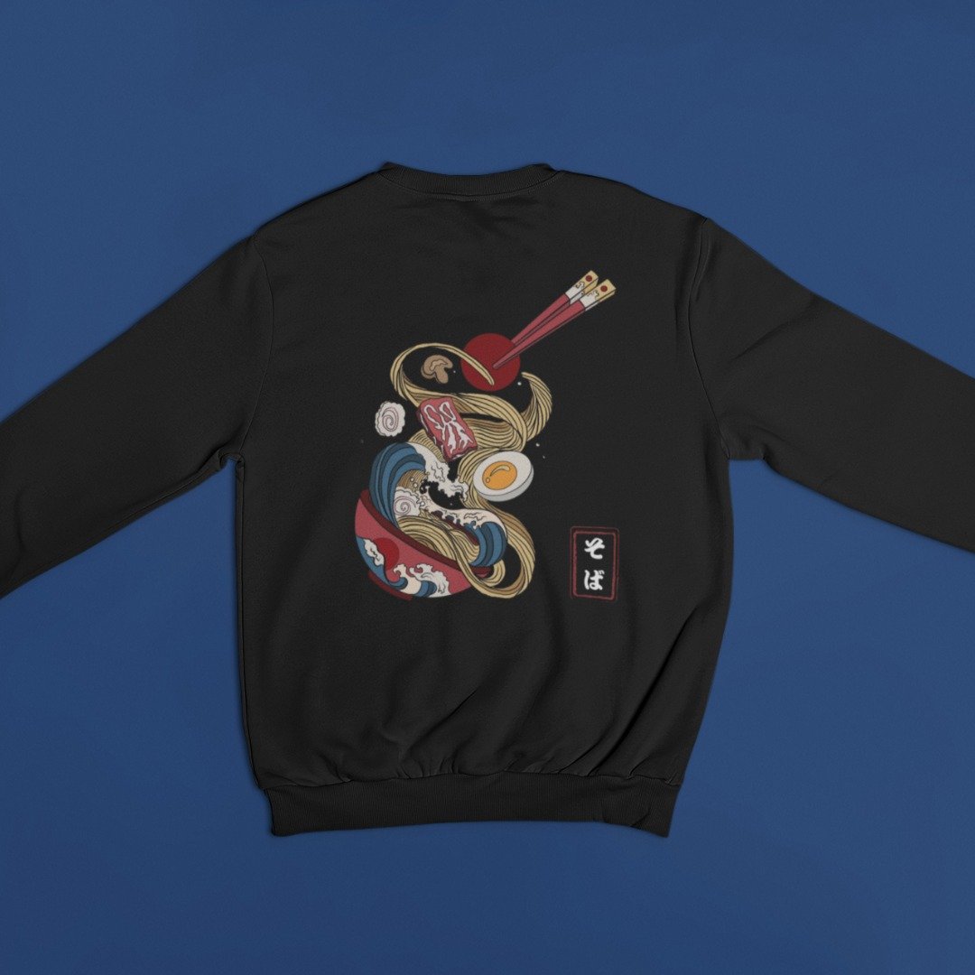 Japanische Sweatshirt-Nudeln