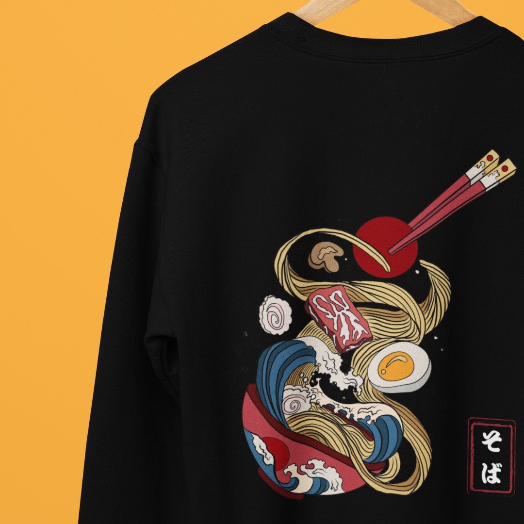 Japanische Sweatshirt-Nudeln