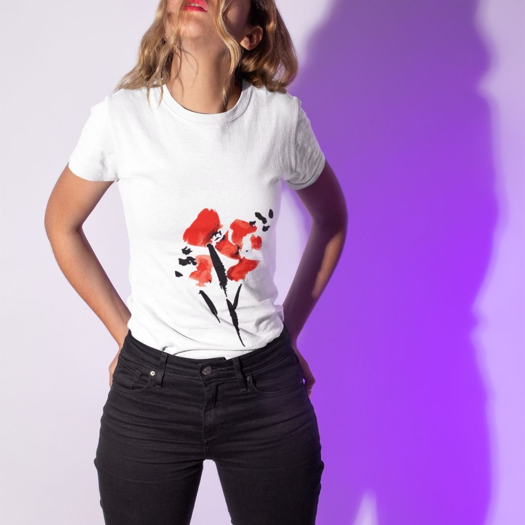 Japansk T-shirt Akahana 赤花 Harmony Tee
