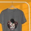 Maglietta giapponese Blossom Geisha e Neko Tee Beige