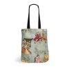 JAPANESE STYLE HANDMADE GREEN TOTE BAG WITH LINING