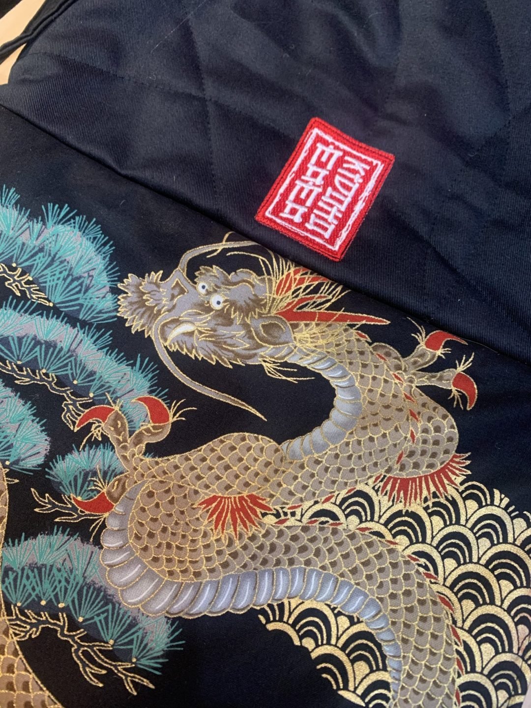 Kuro Ryu Kinpaku Tasche 黒龍金箔バッグ