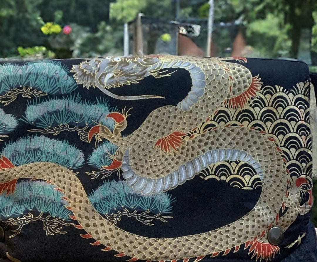Kuro Ryu Kinpaku Tasche 黒龍金箔バッグ