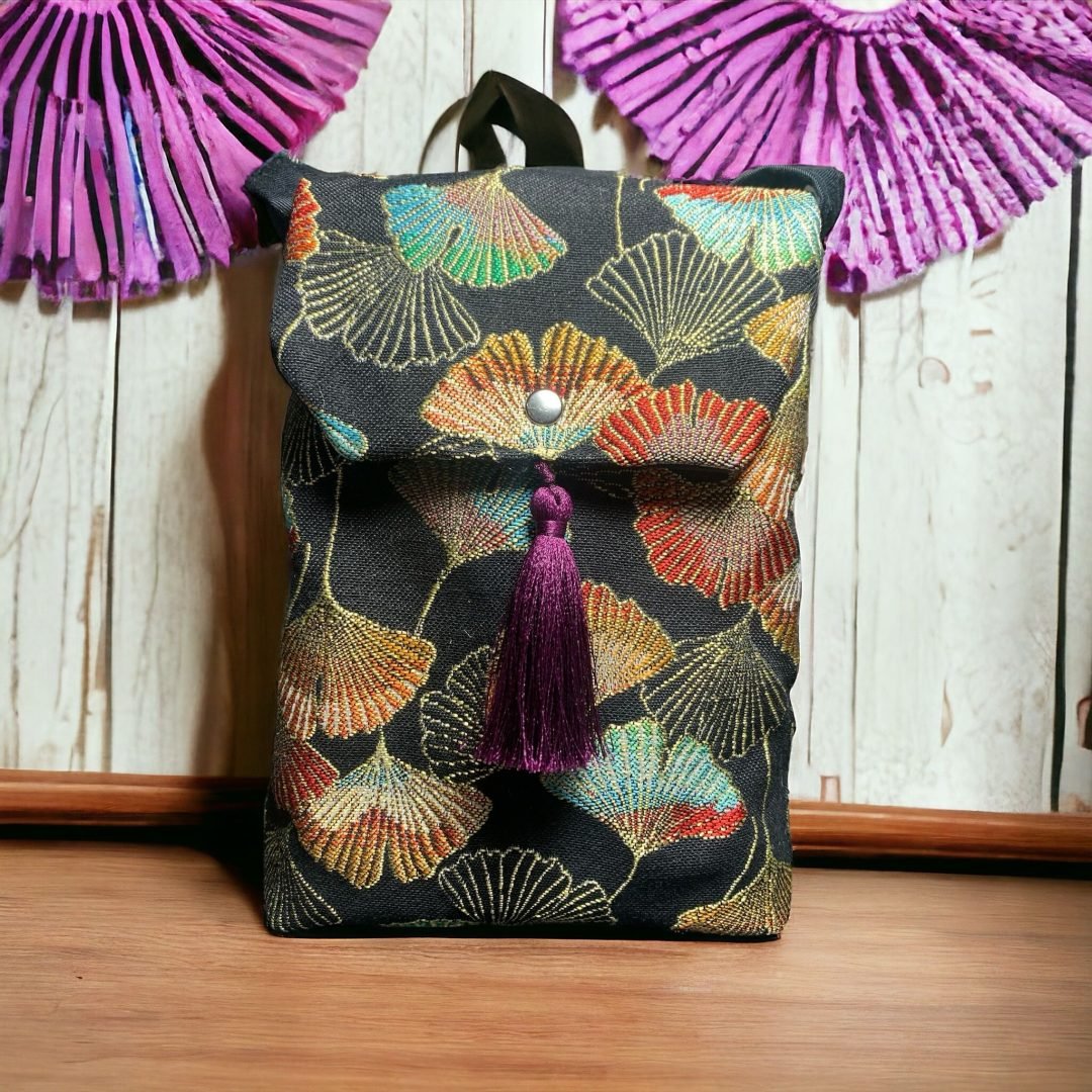 BORSA GINGO CON PATTA E NAPPE VIOLA