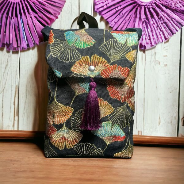 BORSA GINGO CON PATTA E NAPPE VIOLA