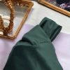 KNOT BAG IN FOREST GREEN VELVET FABRIC AND WHITE PEARLS