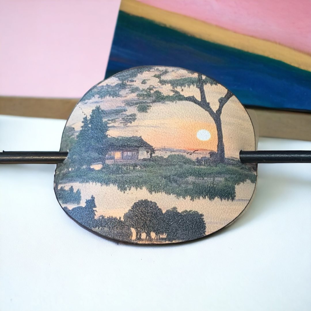 JAPANISCHE LANDSCHAFT HAARNADEL MIT BAMBUS