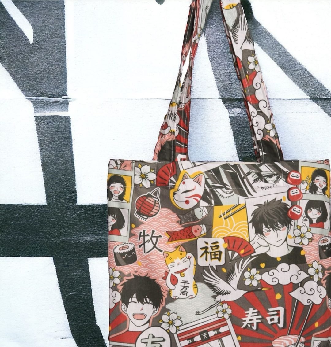THE MOMO ANIME TOTE BAG