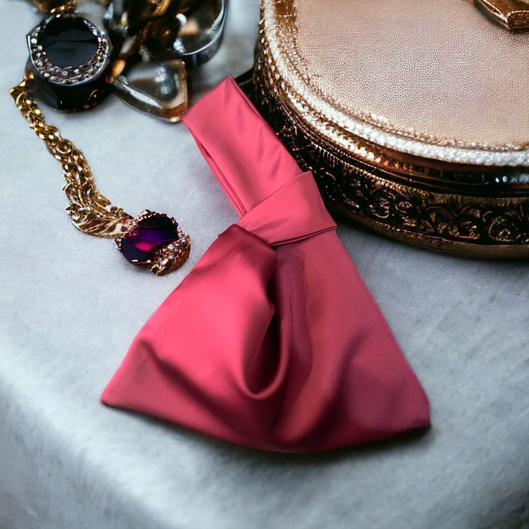 KNOT BAG IN WINE RED