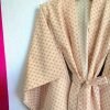 KIMONO PINK COTTON WITH FURISHODE SLEEVE
