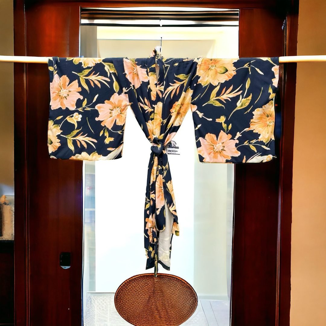 Kimono Yucata Blå Navy