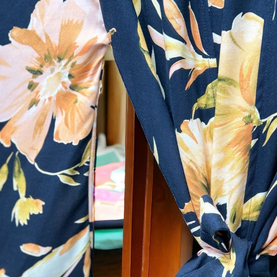 Kimono Yucata Blå Navy