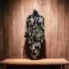 Kimono en lin et viscose avec manches Yukata