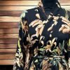 Kimono en lin et viscose avec manches Yukata