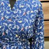 Kimono Furishode BLÅ 100% VISCOSE