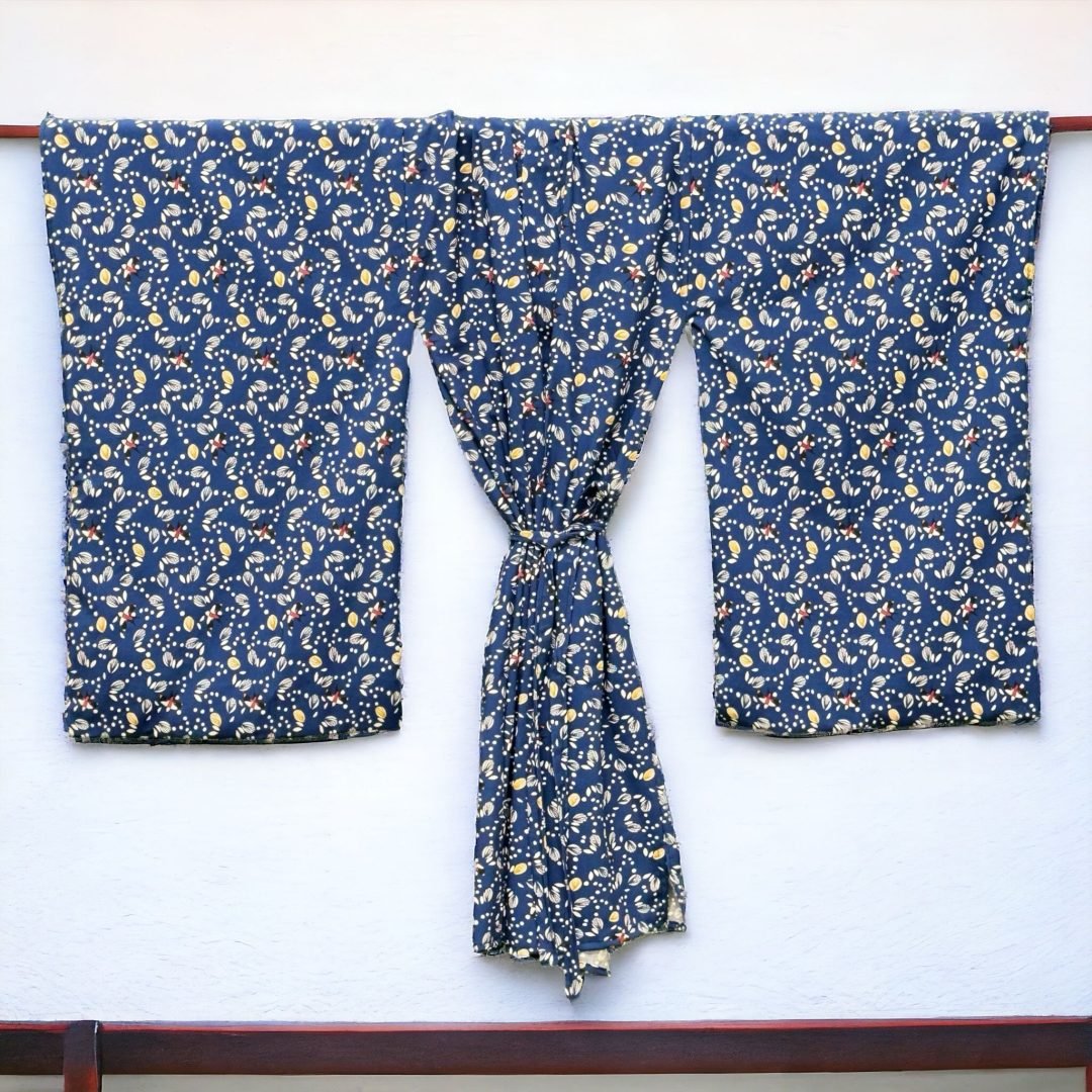 Kimono Furishode BLÅ 100% VISCOSE