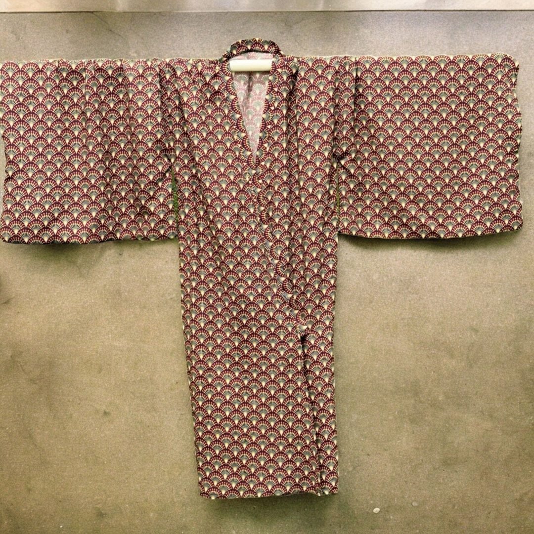 Purple Viscose Yukata Kimono
