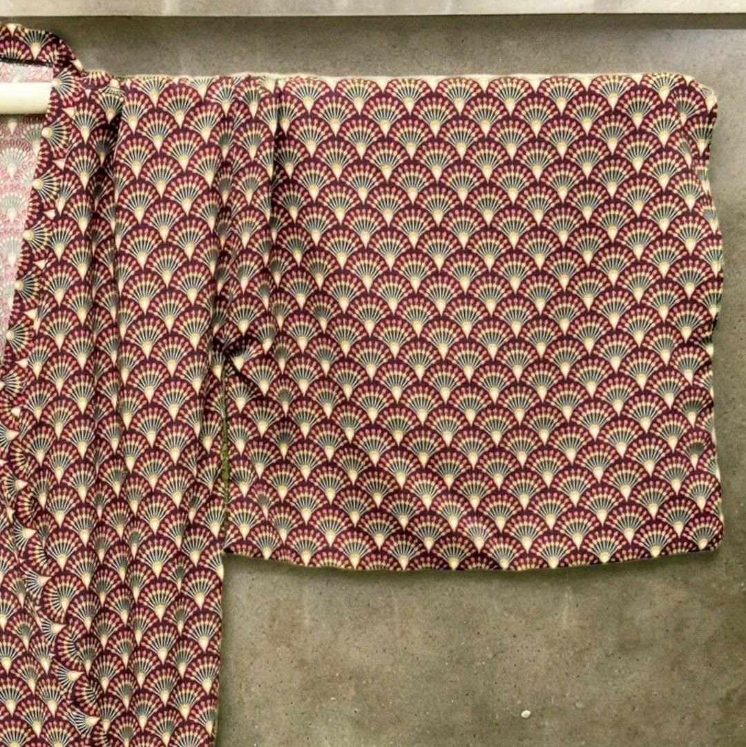 Purple Viscose Yukata Kimono