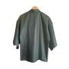 Kimono Haori with ribbon in Black Gabardine