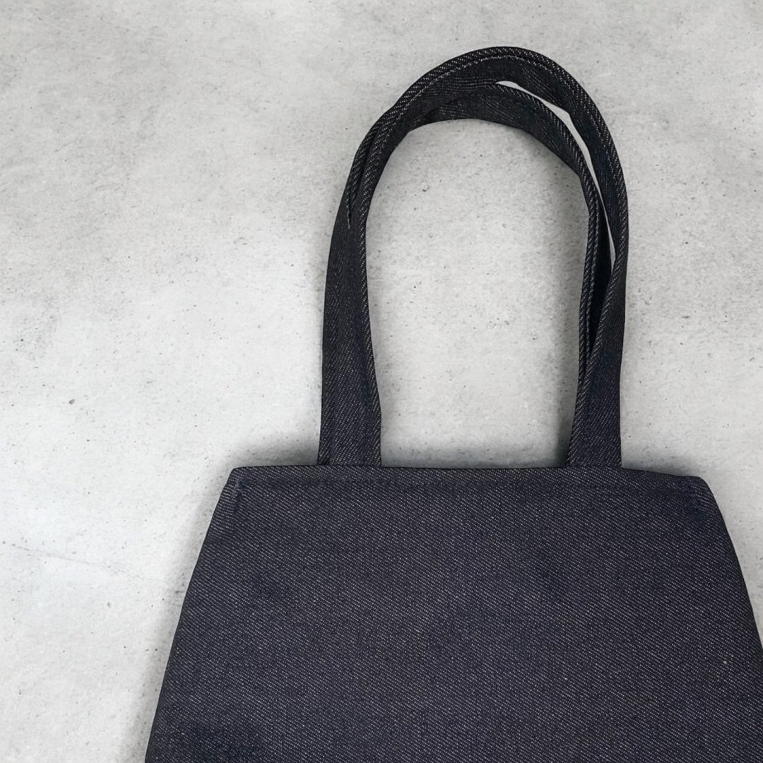Japanese Tote Bag Mini Shibori ‘n Black Denim
