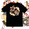 Japanisches T-Shirt mit Kranichen