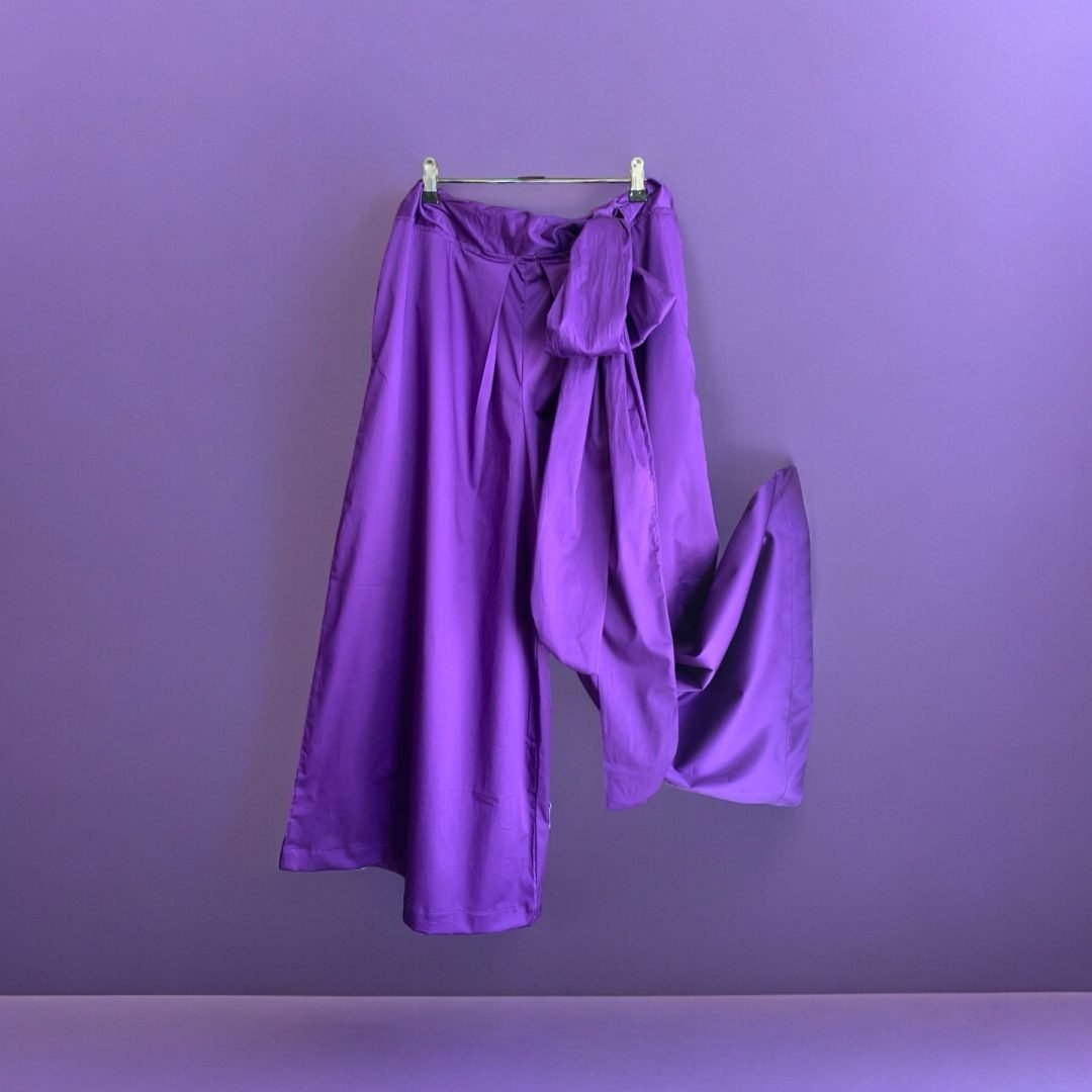 Calças japonesas Momo Hakama em roxo