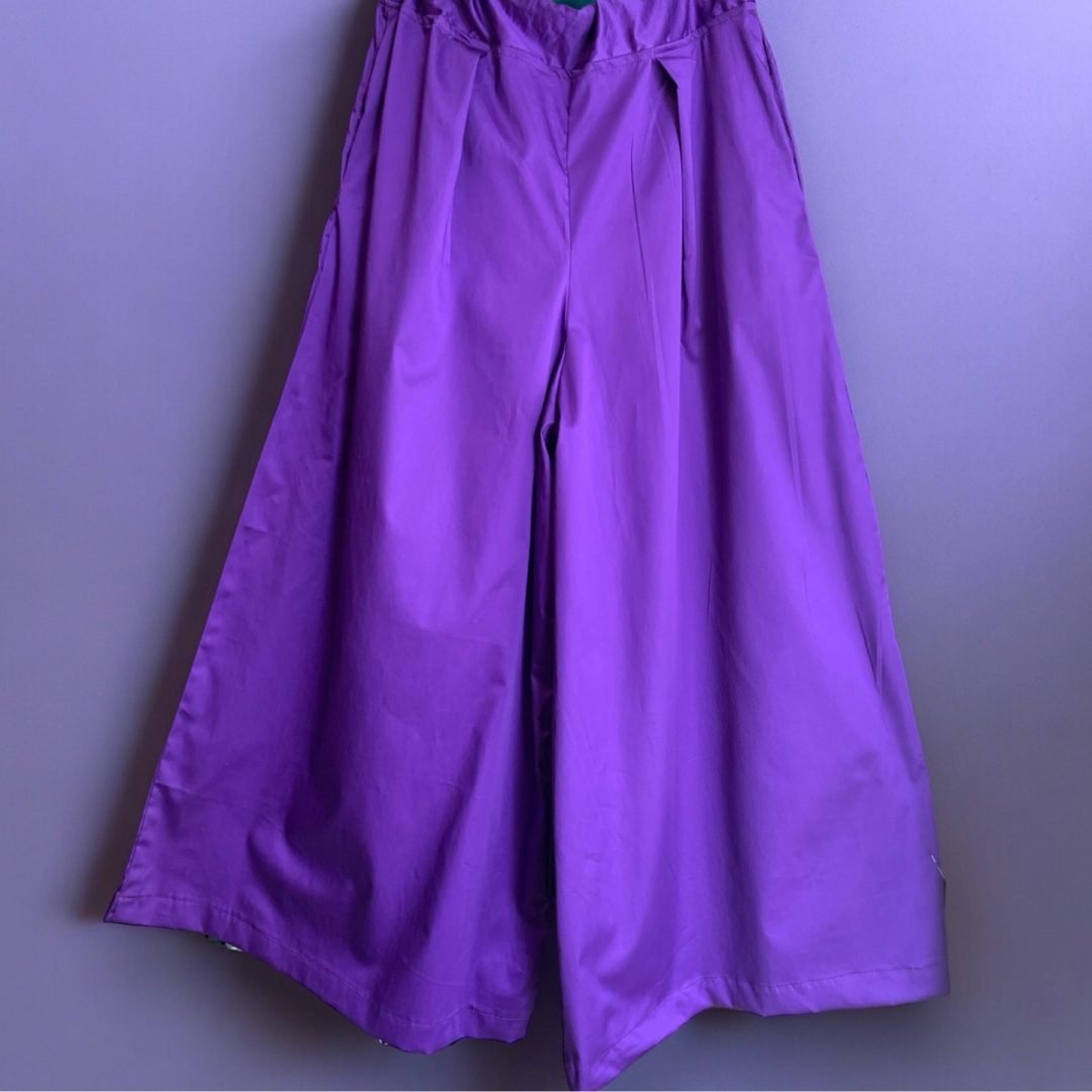 Calças japonesas Momo Hakama em roxo