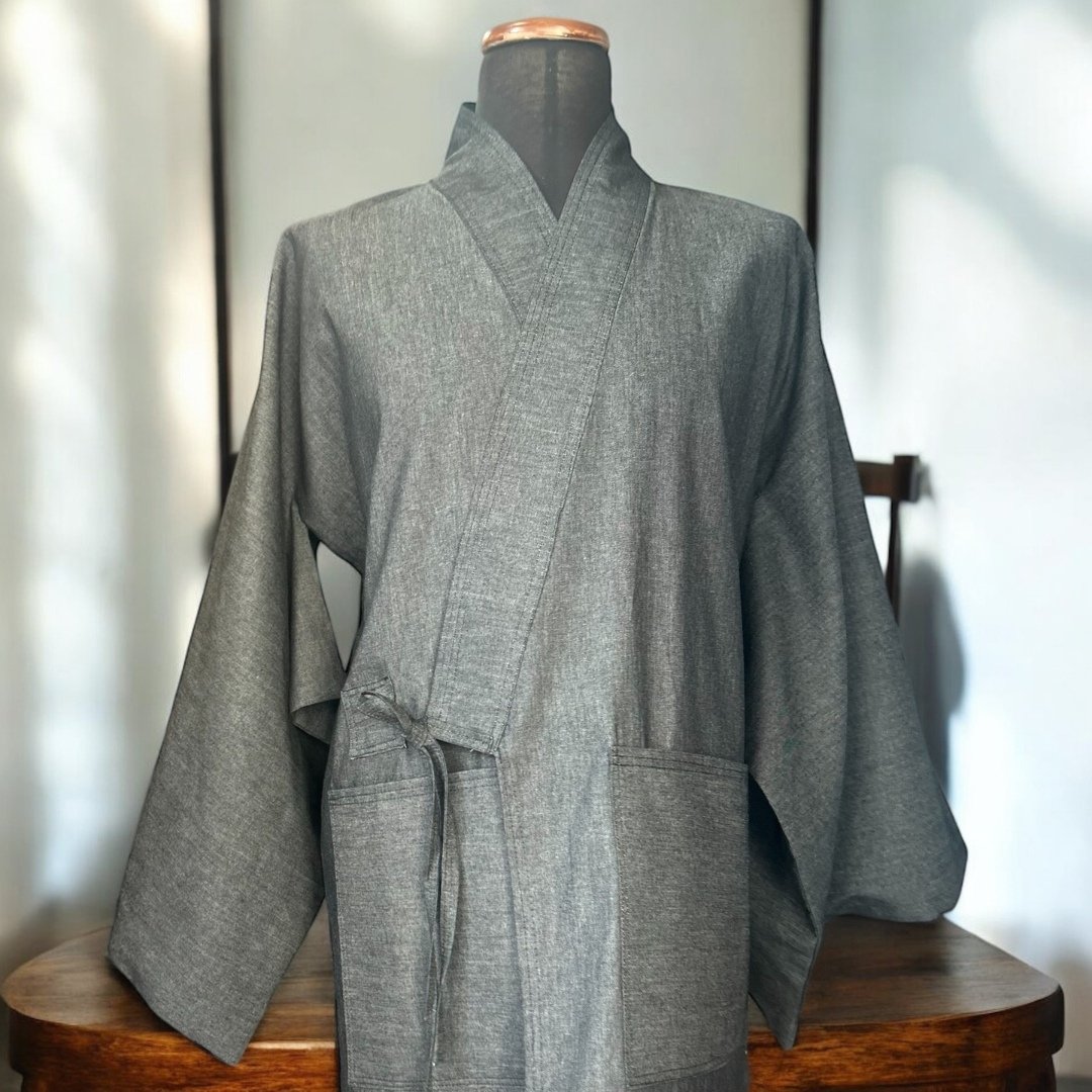 Black Denim Haori Yoru Thimble