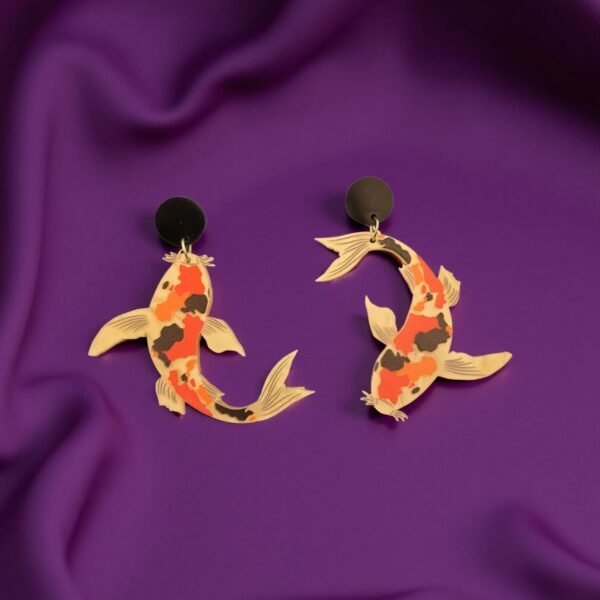 Japanese Koi Fish Earings Thimble