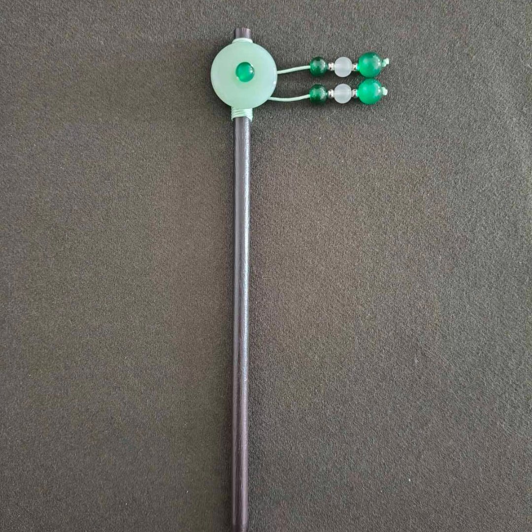 Hair Pin Light Green Thimble
