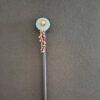 Hair Pin Light Green and tiny leaves Thimble